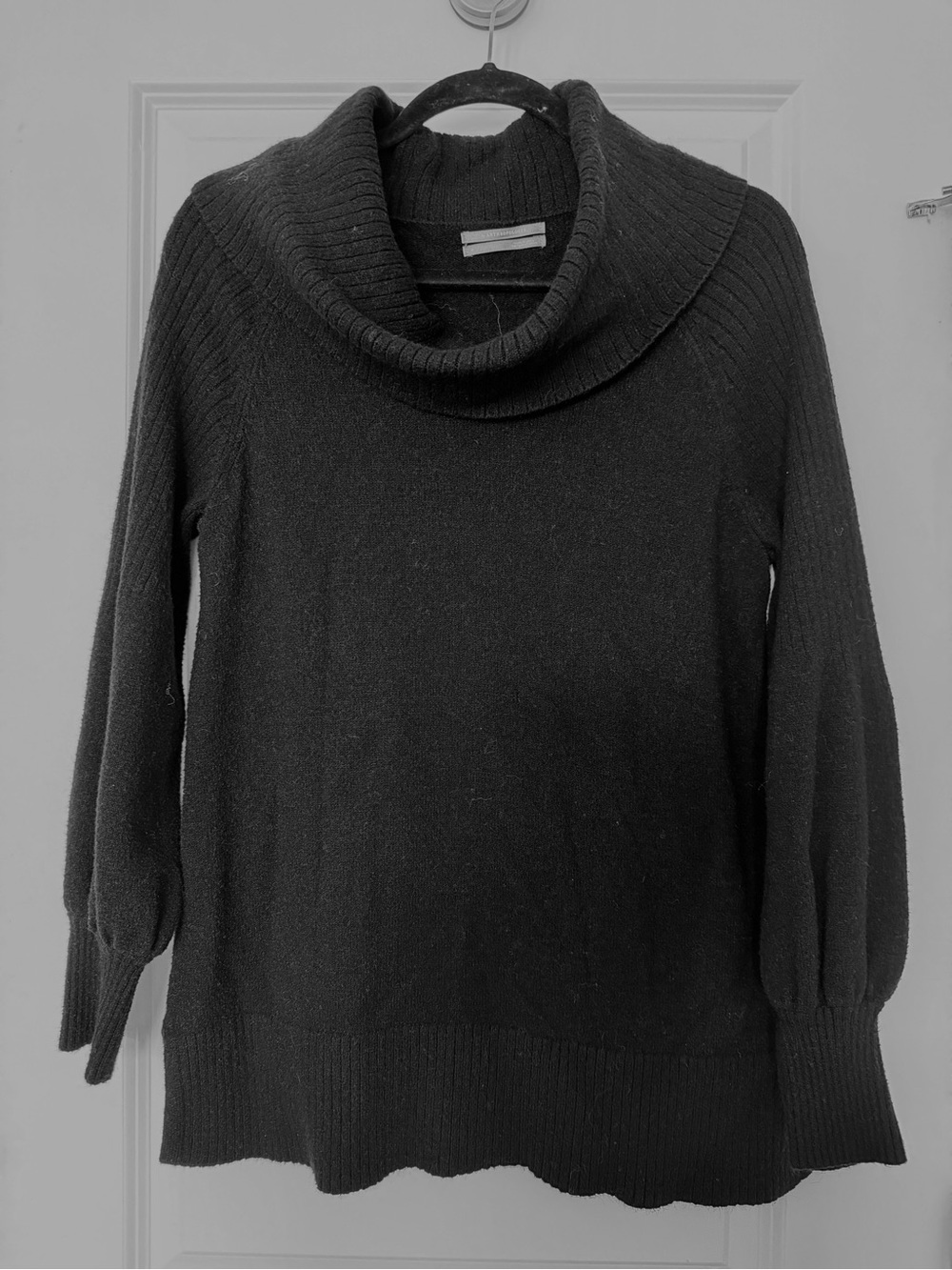 By Anthropologie Paloma Black Cowl Neck Women's Sweater - Picture 4 of 6